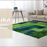 Fresh Grass Green Floral Motif(Green)