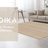 Ultra Soft Area Rug, Non Slip, Stain Resistant, Washable Area Rugs for Living Room, Bedroom, Minimalist Monochrome Abstract Style(Brown)
