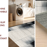Ultra Soft Area Rug, Non Slip, Stain Resistant, Washable Area Rugs for Living Room, Bedroom, Chic Contemporary Linear Design(Gray)