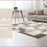 Ultra Soft Area Rug, Non Slip, Stain Resistant, Washable Area Rugs for Living Room, Bedroom, Contemporary Soft Earthy Textured Motif(Beige)