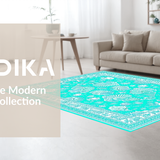 Charming Turquoise Beach Motif(Blue)