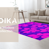 Ultra Soft Area Rug, Non Slip, Stain Resistant, Washable Area Rugs for Living Room, Bedroom, Lavish Fluffy Textured Elegance(Purple)