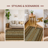 Ultra Soft Area Rug, Non Slip, Stain Resistant, Washable Area Rugs for Living Room, Bedroom, Elegant Animal Print Aesthetic(Beige)