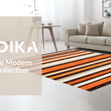 Ultra Soft Area Rug, Non Slip, Stain Resistant, Washable Area Rugs for Living Room, Bedroom, Vibrant Cozy Meditative Layer(Orange)