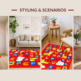 Brightly Illustrated Learning Landscape(Red)