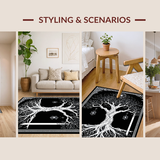 Rustic Earthy Tree Design(Black)