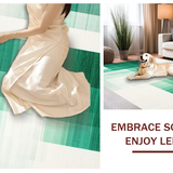 Ultra Soft Area Rug, Non Slip, Stain Resistant, Washable Area Rugs for Living Room, Bedroom, Serene Nature-Inspired Soft Tones(Green)