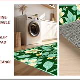 Ultra Soft Area Rug, Non Slip, Stain Resistant, Washable Area Rugs for Living Room, Bedroom, Textured Moss Area Rug for Kitchen and Laundry Room(Green)