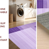 Ultra Soft Area Rug, Non Slip, Stain Resistant, Washable Area Rugs for Living Room, Bedroom, Stylish Textured Lilac Ensemble(Purple)