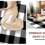 Farmhouse Style Layered Geometric Motif(Black)