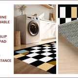 Chic Graphic Black and White Motif(Black)