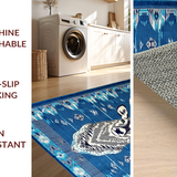 Dynamic Blue and Gray Ethnic Style(Blue)