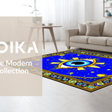 Striking Bold Medallion Arrangement(Blue)