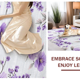 Ultra Soft Area Rug, Non Slip, Stain Resistant, Washable Area Rugs for Living Room, Bedroom, Graceful Textured Lavender Essence(Purple)