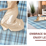 Chic Coastal Plaid Aesthetic(Blue)