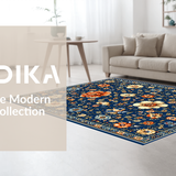 Whimsical Colorful Blooming Design(Blue)