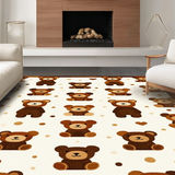 Ultra Soft Area Rug, Non Slip, Stain Resistant, Washable Area Rugs for Living Room, Bedroom, Modern Minimalist Jute Inspiration(Brown)