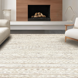 Ultra Soft Area Rug, Non Slip, Stain Resistant, Washable Area Rugs for Living Room, Bedroom, Rustic Warm Earthy Braided Style(Beige)