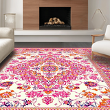 Vibrant Symmetrical Floral Design(White)