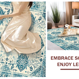 Charming Earthy Floral Embellishments(Blue)
