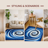 Striking Modern Circular Design(Blue)