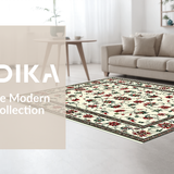 Vibrant Botanical Green Elegance(Ivory)