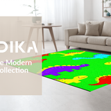 Ultra Soft Area Rug, Non Slip, Stain Resistant, Washable Area Rugs for Living Room, Bedroom, Charming Cartoon Animal Landscape Art(Green)