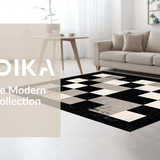 Contemporary Graphic Black and Beige(Gray)