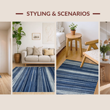 Chic Striped Coastal Elegance(Blue)