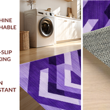 Ultra Soft Area Rug, Non Slip, Stain Resistant, Washable Area Rugs for Living Room, Bedroom, Chic Solid Purple Shag Style(Purple)