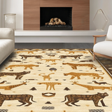 Eco Friendly Safari Style Floor Decor(Beige)