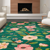 Vibrant Whimsical Floral Aesthetic(Green)
