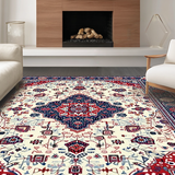 Ultra Soft Area Rug, Non Slip, Stain Resistant, Washable Area Rugs for Living Room, Bedroom, Lively Abstract Floral Arrangement(White)