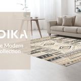 Ultra Soft Area Rug, Non Slip, Stain Resistant, Washable Area Rugs for Living Room, Bedroom, Soft Neutral Chunky Weave(Beige)