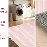 Ultra Soft Area Rug, Non Slip, Stain Resistant, Washable Area Rugs for Living Room, Bedroom, Contemporary Warm Blush Vibe(Pink)