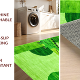Ultra Soft Area Rug, Non Slip, Stain Resistant, Washable Area Rugs for Living Room, Bedroom, Cute Soft Pastel Animal Shapes(Green)