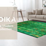 Elegant Emerald and Orange Harmony(Green)