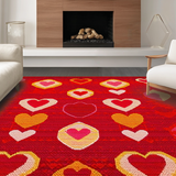 Bold Retro Heart Shape(Red)