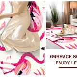 Chic White and Navy Embellishments(Pink)