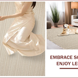 Ultra Soft Area Rug, Non Slip, Stain Resistant, Washable Area Rugs for Living Room, Bedroom, Stylish Animal Print Living Room Rug(Beige)
