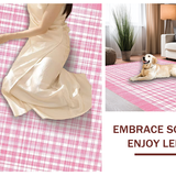 Delicate Abstract Checkerboard Style(Pink)