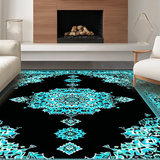 Stylish Trellis Inspired Composition(Blue)