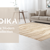 Contemporary Ogee Patterned Accent(Beige)