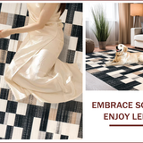 Rustic Black Geometric Elegance(Black)