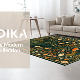 Intricate Nature Motif Runner(Green)