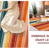 Ultra Soft Area Rug, Non Slip, Stain Resistant, Washable Area Rugs for Living Room, Bedroom, Vibrant Abstract Rainbow Design(Orange)
