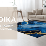 Sophisticated Gold Accented Design(Blue)