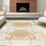 Ultra Soft Area Rug, Non Slip, Stain Resistant, Washable Area Rugs for Living Room, Bedroom, Luxe Off-White Contemporary Look(Beige)