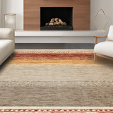Ultra Soft Area Rug, Non Slip, Stain Resistant, Washable Area Rugs for Living Room, Bedroom, Chic Minimalist Animal Skin Motif(Beige)