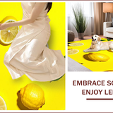 Ultra Soft Area Rug, Non Slip, Stain Resistant, Washable Area Rugs for Living Room, Bedroom, Charming Citrus Aesthetic Delight(Yellow)
